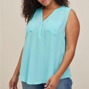 Torrid Harper Georgette Sleeveless Blouse